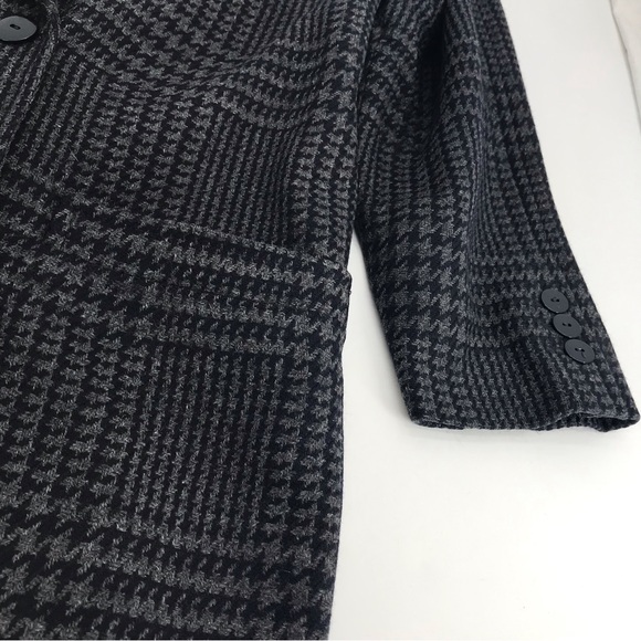 Escada Vintage 80’s Plaid Wool Oversized Double Breasted Long Boyfriend Blazer - Picture 11 of 16